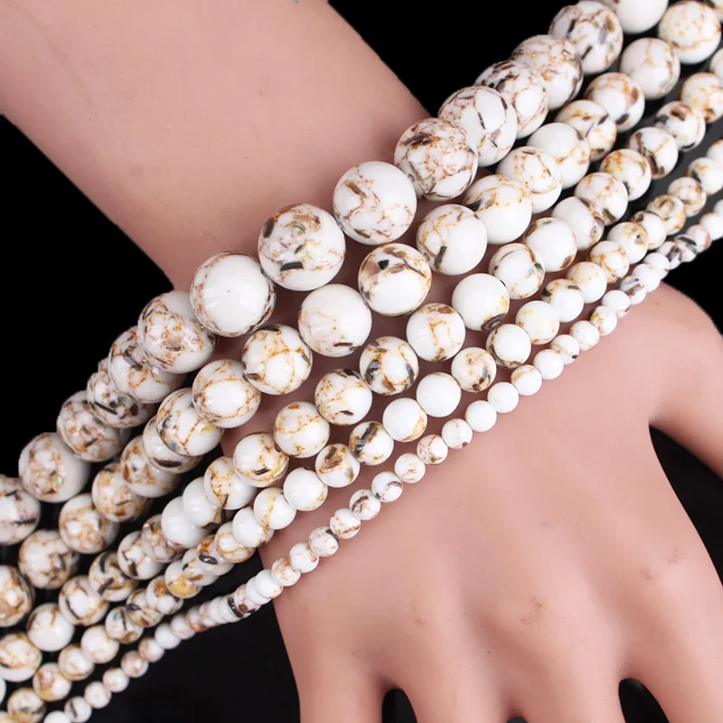 Natural Shell Beads White Black Flecks Shell Howlite Round Loose Beads 4 6 8 10 12mm Fit Diy Necklace Bracelet Jewelry Making
Natural Shell Beads White Black Flecks Shell Howlite Round Loose Beads 4 6 8 10 12mm Fit Diy Necklace Bracelet Jewelry Making