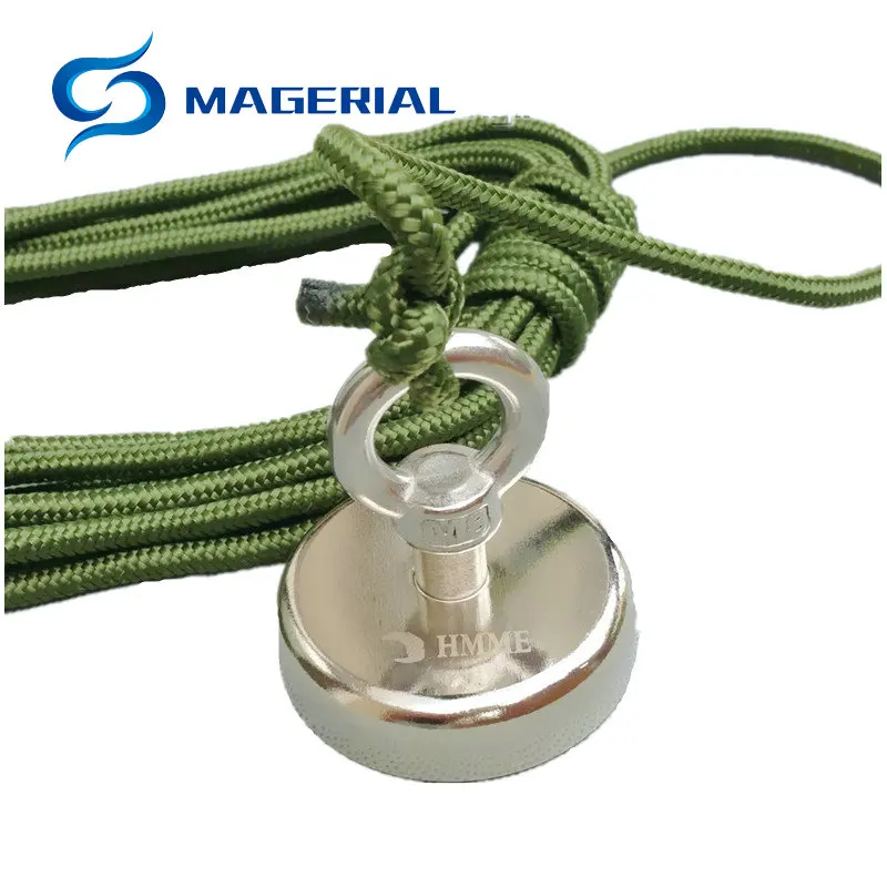 Super Magnet Fishing Search NdFeB Dia 36-90mm With Nylon Rope Lifting Clamping Steel Hook Deep Sea Salvage Treasure Hold deposit
Super Magnet Fishing Search NdFeB Dia 36-90mm With Nylon Rope Lifting Clamping Steel Hook Deep Sea Salvage Treasure Hold deposit
