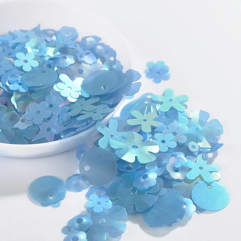 10g/Pack Matte Denim Blue Sequin Flower Plum Star Shell Shape Sequins Paillettes Wedding Confetti Handcraft Sewing Accessories
10g/Pack Matte Denim Blue Sequin Flower Plum Star Shell Shape Sequins Paillettes Wedding Confetti Handcraft Sewing Accessories