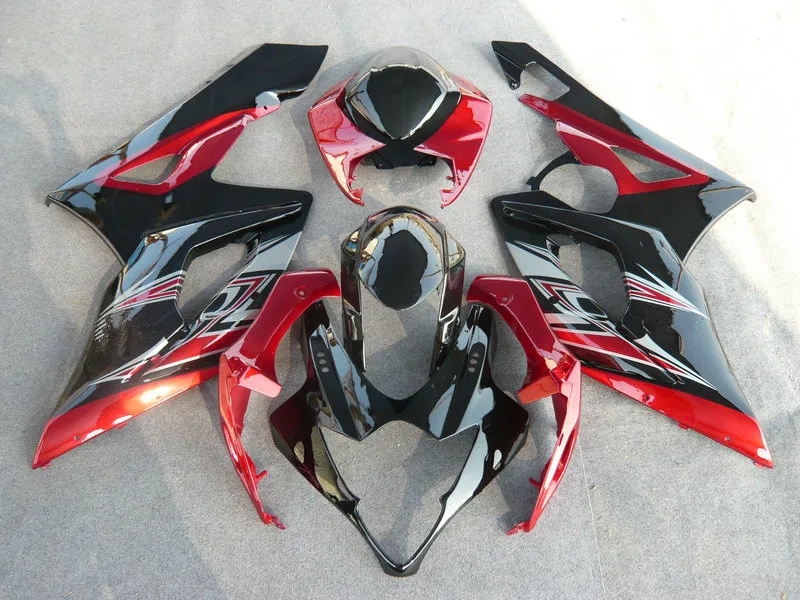 Комплект обтекателей под давлением для GSXR1000 K5 05 06 GSXR 1000 2005 2006 ABS Горячий красный