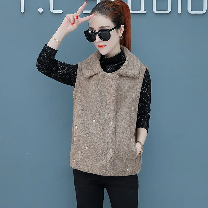 New2018 Top Fashion Womens Vest Winter turn-down collar Warm Outwear Casual Coat Faux Jacket coat women chaqueta mujer
New2018 Top Fashion Womens Vest Winter turn-down collar Warm Outwear Casual Coat Faux Jacket coat women chaqueta mujer