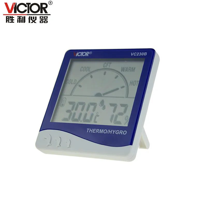 Victor VC230B big screen with clock,12/24 hours system,hygrometer,temperature digital meter
Victor VC230B big screen with clock,12/24 hours system,hygrometer,temperature digital meter