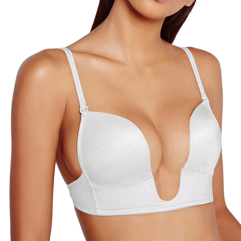 New Bras For Women White Push up Bra sexy plunge Deep V transparent Straps Simple Silicone plus size 70 75 80 85 90 95 A B C D E
New Bras For Women White Push up Bra sexy plunge Deep V transparent Straps Simple Silicone plus size 70 75 80 85 90 95 A B C D E