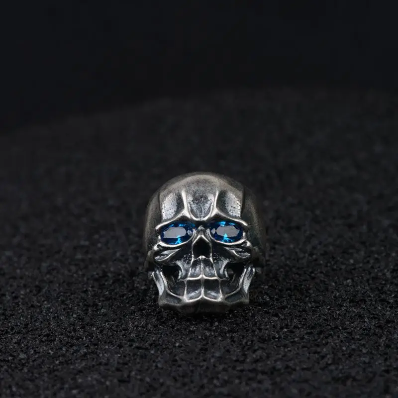 S925 Silver Retro Craft Finger Ring Opening Silver Ring for Men's Skull Moulding Jewelry J279
S925 Silver Retro Craft Finger Ring Opening Silver Ring for Men's Skull Moulding Jewelry J279