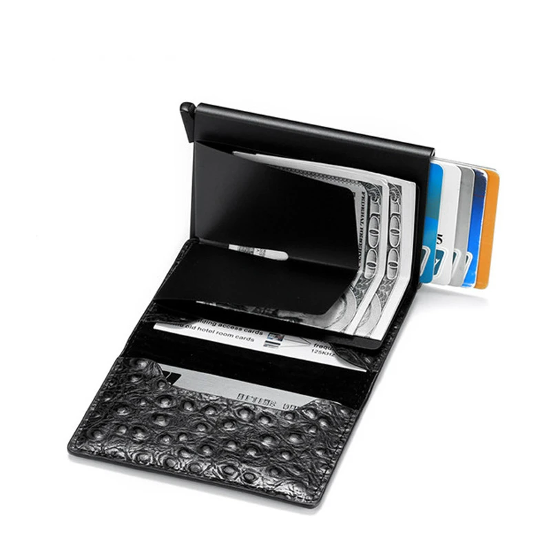 YAMBUTO 2021 RFID Wallet Antitheft Card Holder Wallet Hasp Aluminum Unisex Metal High Qualit PU Leather Card Wallet Men Wallets
YAMBUTO 2021 RFID Wallet Antitheft Card Holder Wallet Hasp Aluminum Unisex Metal High Qualit PU Leather Card Wallet Men Wallets