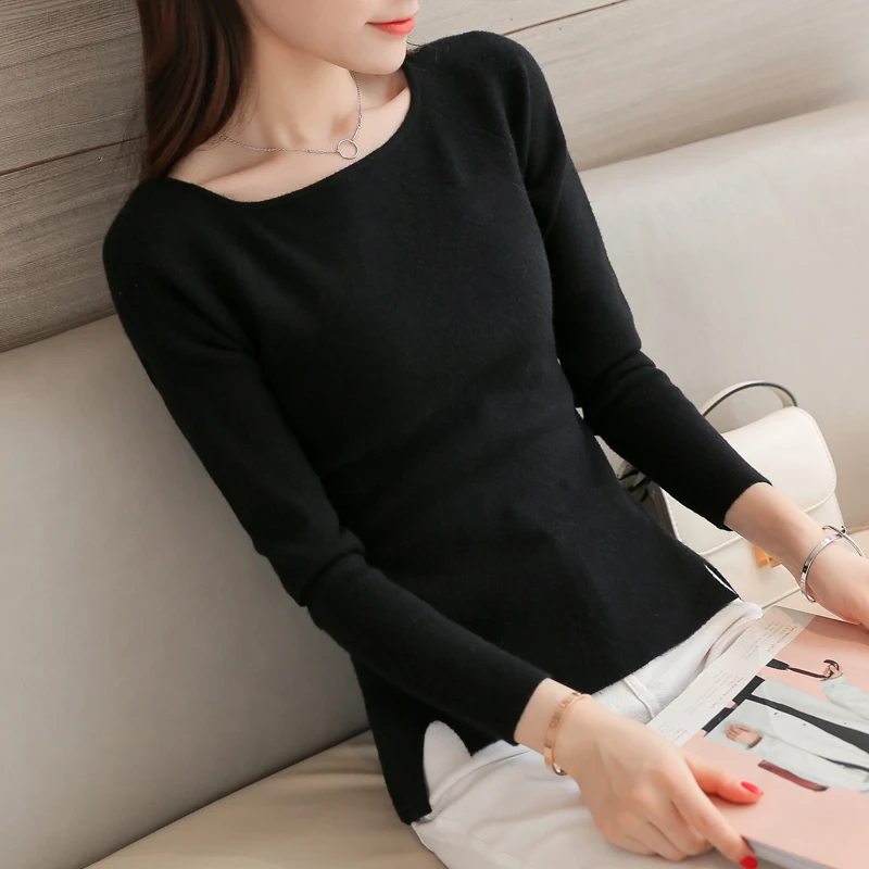 A new shirt collar sweater autumn Korean garment all-match slim short thin sweater
A new shirt collar sweater autumn Korean garment all-match slim short thin sweater
