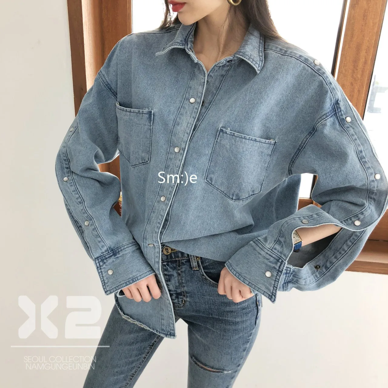 Blouse Women Tops Blusas Vadim Twill Full Korean Spring Hot Cowboy Shirt Retro Loose Old Sleeves Open Buckle Personality Female
Blouse Women Tops Blusas Vadim Twill Full Korean Spring Hot Cowboy Shirt Retro Loose Old Sleeves Open Buckle Personality Female