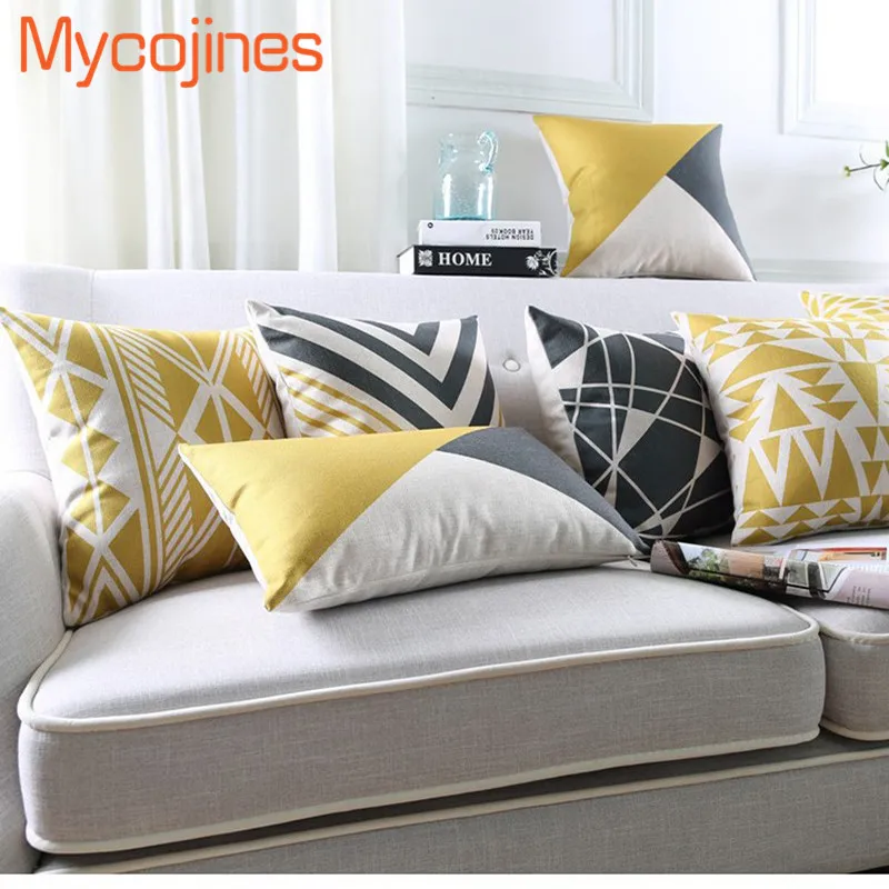 New Nordic Pillowcase Yellow Geometric Decorative Cushion Cover Grey Grid Sofa Throw Pillows Car Chair Home Decor Pillow Cover
New Nordic Pillowcase Yellow Geometric Decorative Cushion Cover Grey Grid Sofa Throw Pillows Car Chair Home Decor Pillow Cover