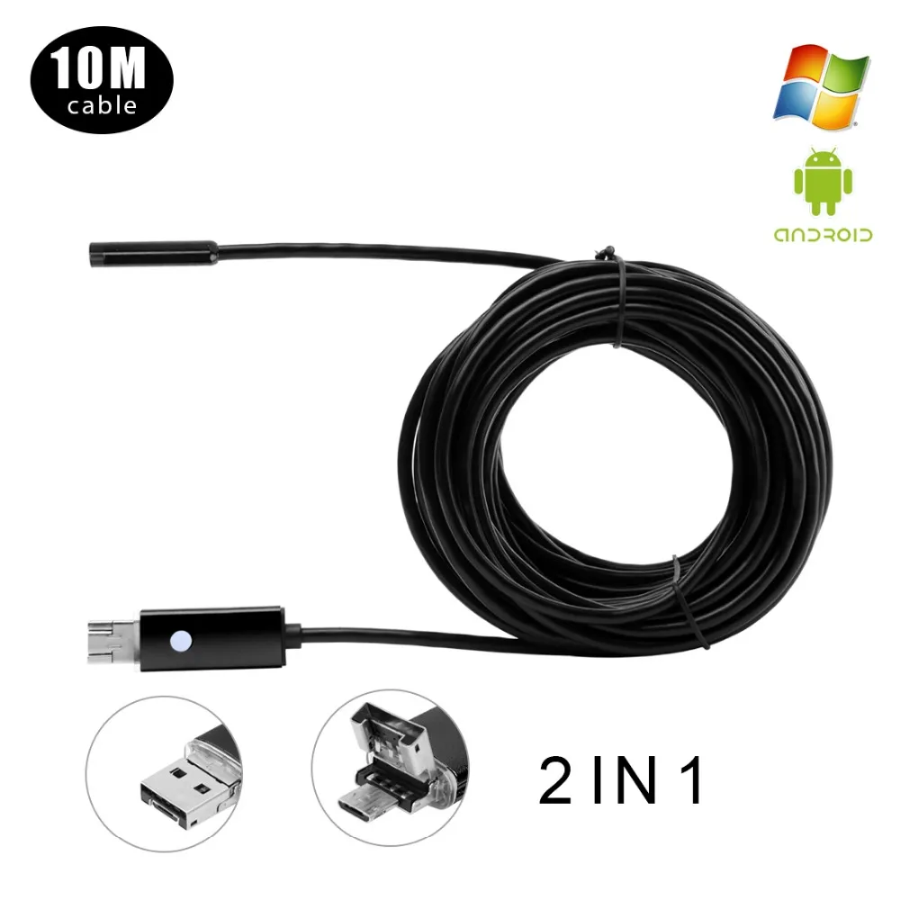 Камера-Эндоскоп на Android, объектив 7 мм, Micro USB, OTG, USB, кабель 10 м, водостойкая, IP67
Камера-Эндоскоп на Android, объектив 7 мм, Micro USB, OTG, USB, кабель 10 м, водостойкая, IP67