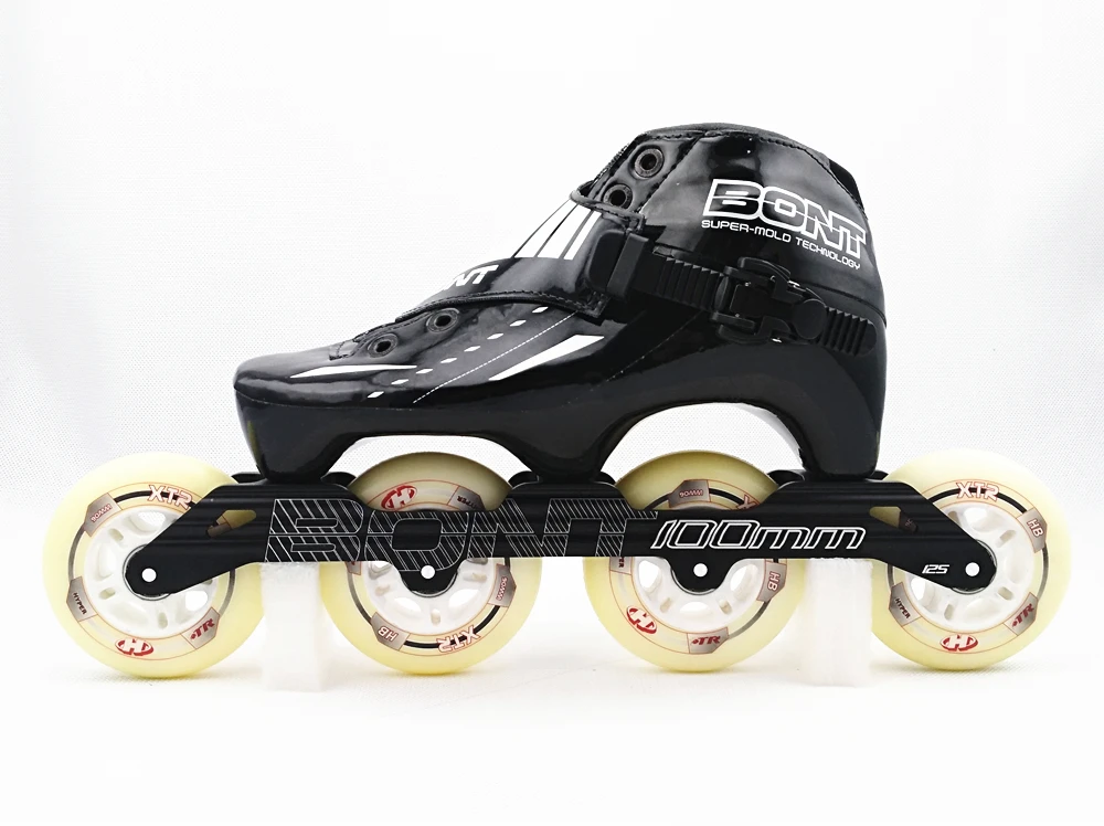 Bot Inline Skate Jet 3PT черно белый пакет скоростных коньков|Обувь для роликов| |