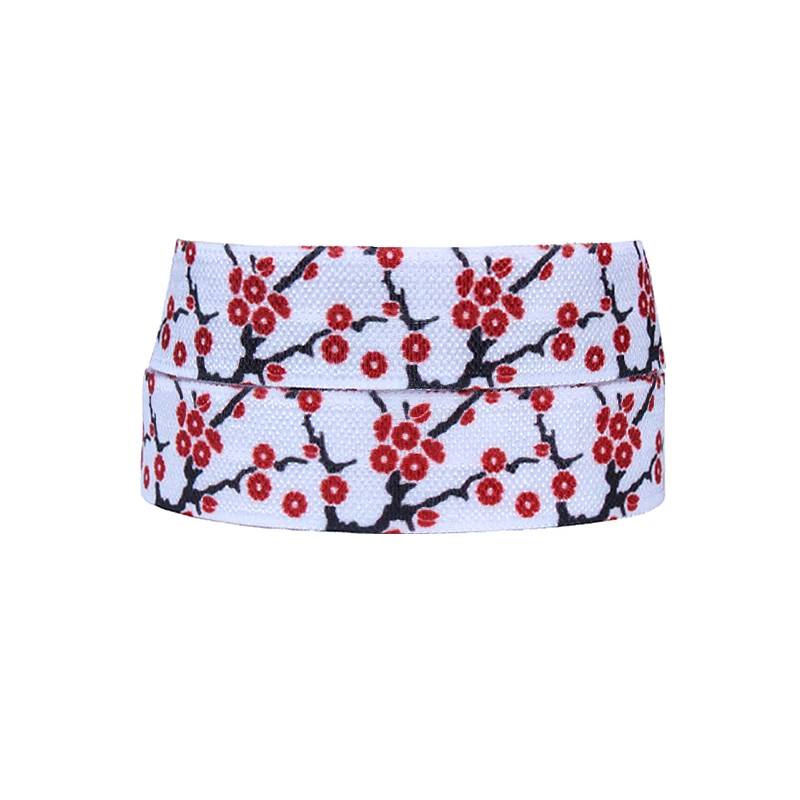 (50 yards/lot) Flora Ribbons red sakura patterns foe elastic ribbon, wholesale flower printed fold over elastic for headbands
(50 yards/lot) Flora Ribbons red sakura patterns foe elastic ribbon, wholesale flower printed fold over elastic for headbands