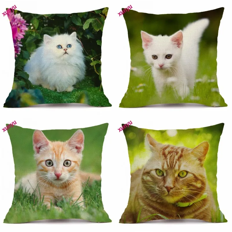 XUNYU Pet Чехол для подушки с кошкой 45x45 см подушка в виде животного, чехол, домашняя декоративная наволочка для дивана, спальни
XUNYU Pet Чехол для подушки с кошкой 45x45 см подушка в виде животного, чехол, домашняя декоративная наволочка для дивана, спальни