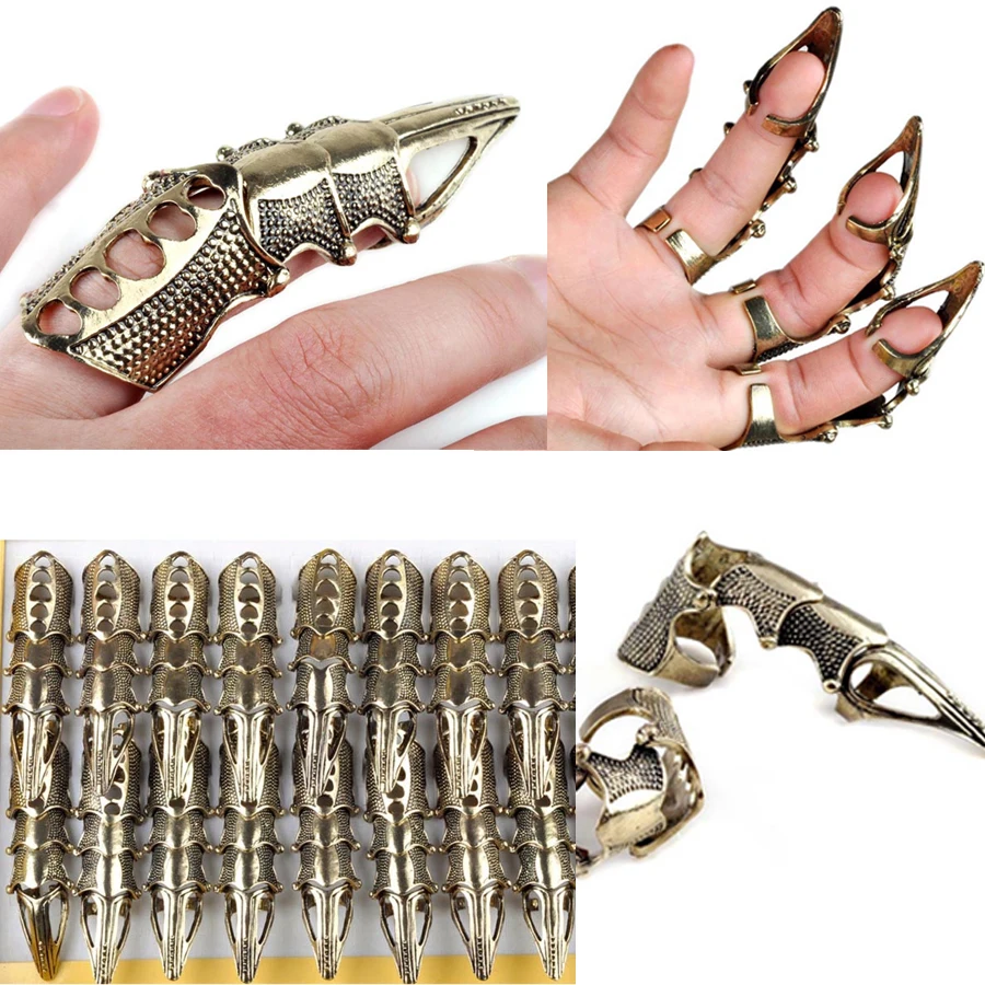 2pcs Punk Gothic Full Finger Armor Talon Claw Rings Robot Metal Armoring Joint Knuckle Ring for Women Men Party Jewelry
2pcs Punk Gothic Full Finger Armor Talon Claw Rings Robot Metal Armoring Joint Knuckle Ring for Women Men Party Jewelry