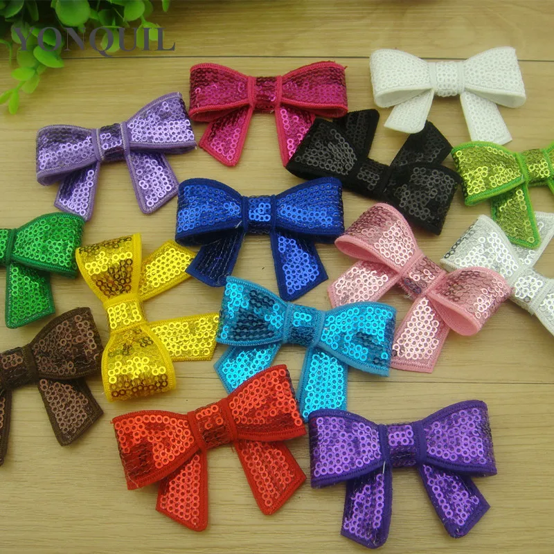 2020 Headwear Ornament 2.75 Inchs Sequin Bows Glitter Bows for Girls Clips Hair Bands DIY Hair Accessories 14Colors 200PCS/LOT
2020 Headwear Ornament 2.75 Inchs Sequin Bows Glitter Bows for Girls Clips Hair Bands DIY Hair Accessories 14Colors 200PCS/LOT