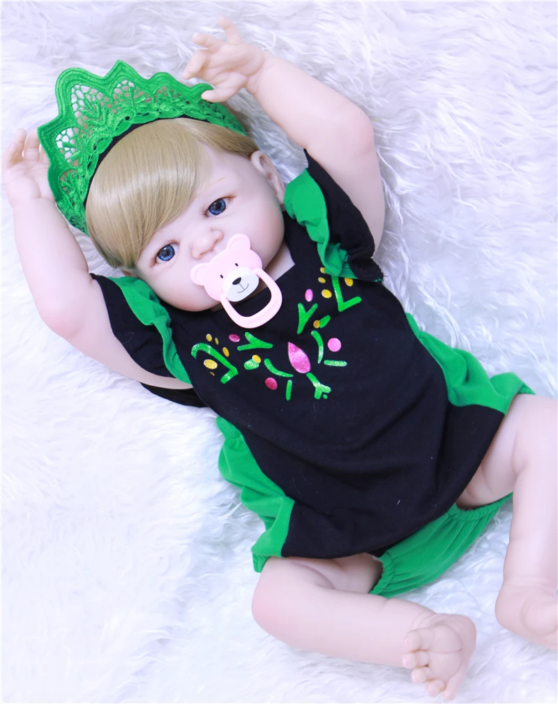 Bebe alive reborn 22" full body silicone reborn baby dolls for children gift realistic bonecas reborn can enter water
Bebe alive reborn 22" full body silicone reborn baby dolls for children gift realistic bonecas reborn can enter water