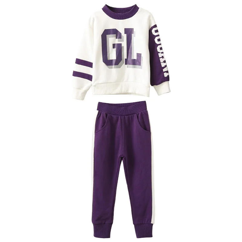 Girl autumn casual two-piece suit Girls Long Sleeve T-Shirt Pants Set Girl letter stitching pattern two-piece Girl sports suit
Girl autumn casual two-piece suit Girls Long Sleeve T-Shirt Pants Set Girl letter stitching pattern two-piece Girl sports suit