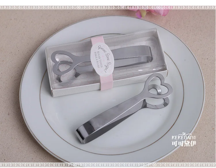 Free shipping 50 pcs/lot Wedding favors of Heart Shaped Sugar Tongs Best for Bridal Gifts kitchen favors Hot sale
Free shipping 50 pcs/lot Wedding favors of Heart Shaped Sugar Tongs Best for Bridal Gifts kitchen favors Hot sale
