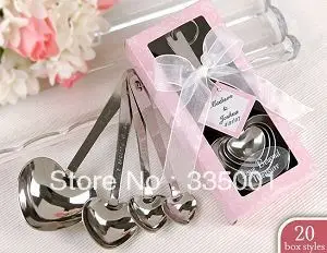 wedding party favor gift and giveaways for guests--Love Beyond Measure Heart Measuring Spoons in Gift Box 50sets/lot
wedding party favor gift and giveaways for guests--Love Beyond Measure Heart Measuring Spoons in Gift Box 50sets/lot