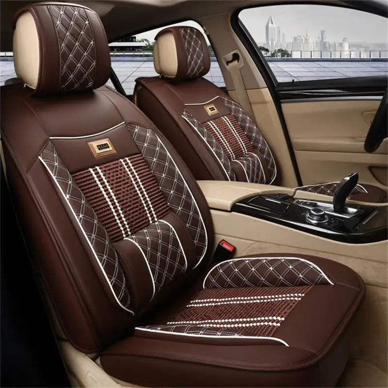 Luxury leather + ice silk comfortable breathable car cushion, four seasons seat cover, suitable for all general models
Luxury leather + ice silk comfortable breathable car cushion, four seasons seat cover, suitable for all general models