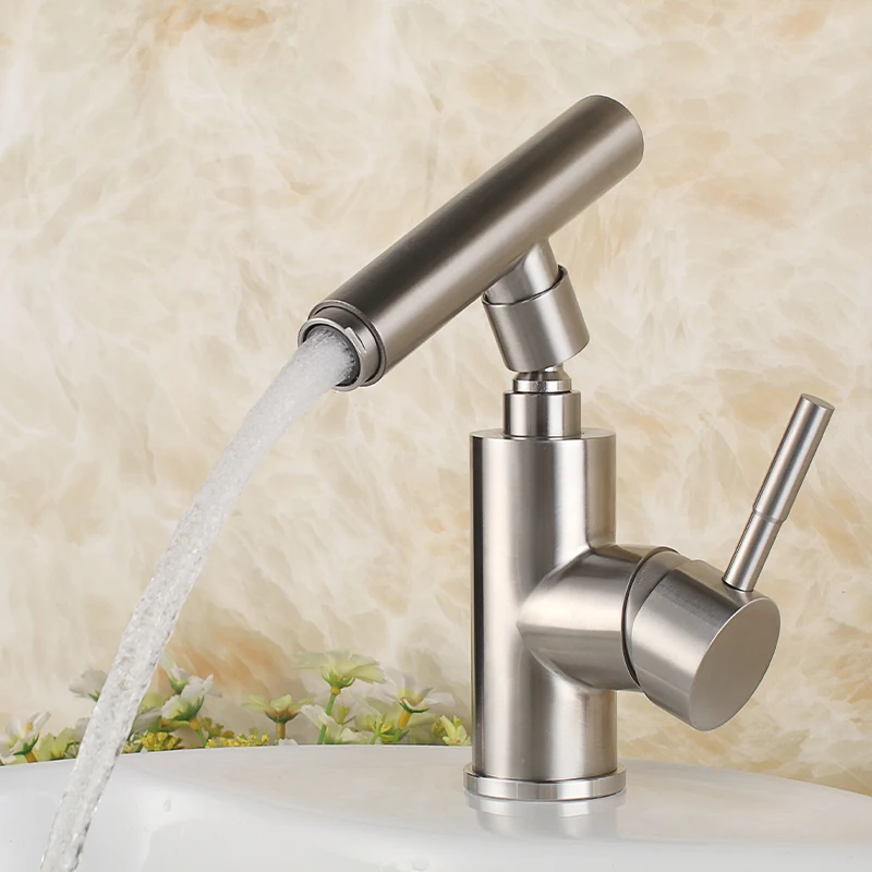 Brushed Nickel Stainless steel high quality Bathroom Basin Faucet Vessel Sink Mixer Tap Single Handle,360 degree rotating Head
Brushed Nickel Stainless steel high quality Bathroom Basin Faucet Vessel Sink Mixer Tap Single Handle,360 degree rotating Head