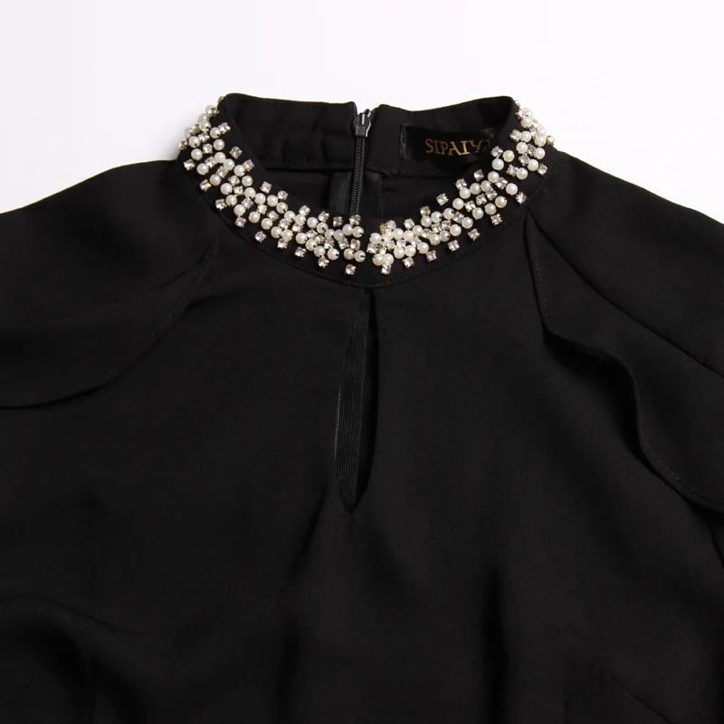 New Pearl Spring Couture nail bead long sleeved shirt slim all-match jacket backing temperament woman
New Pearl Spring Couture nail bead long sleeved shirt slim all-match jacket backing temperament woman
