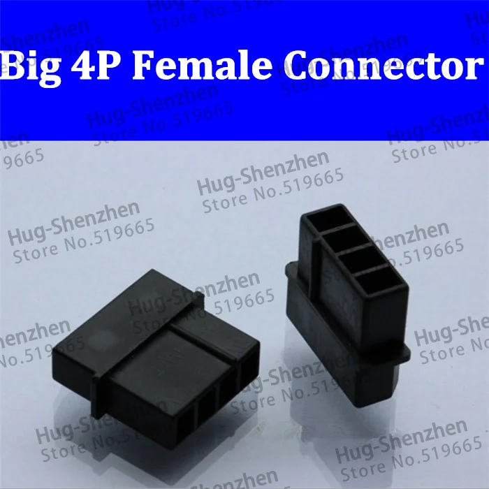 molex black big 4P 4D 4pin female for PC computer ATX IDE Power connector plastic shell Housing for male terminal pins
molex black big 4P 4D 4pin female for PC computer ATX IDE Power connector plastic shell Housing for male terminal pins