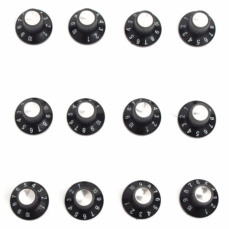 Zebra 12pcs/Lot Guitar Amplifier Knobs AMP Skirted Volume Tone Control Speed Knobs For Acoustic Guitar Musical Instruments Parts
Zebra 12pcs/Lot Guitar Amplifier Knobs AMP Skirted Volume Tone Control Speed Knobs For Acoustic Guitar Musical Instruments Parts