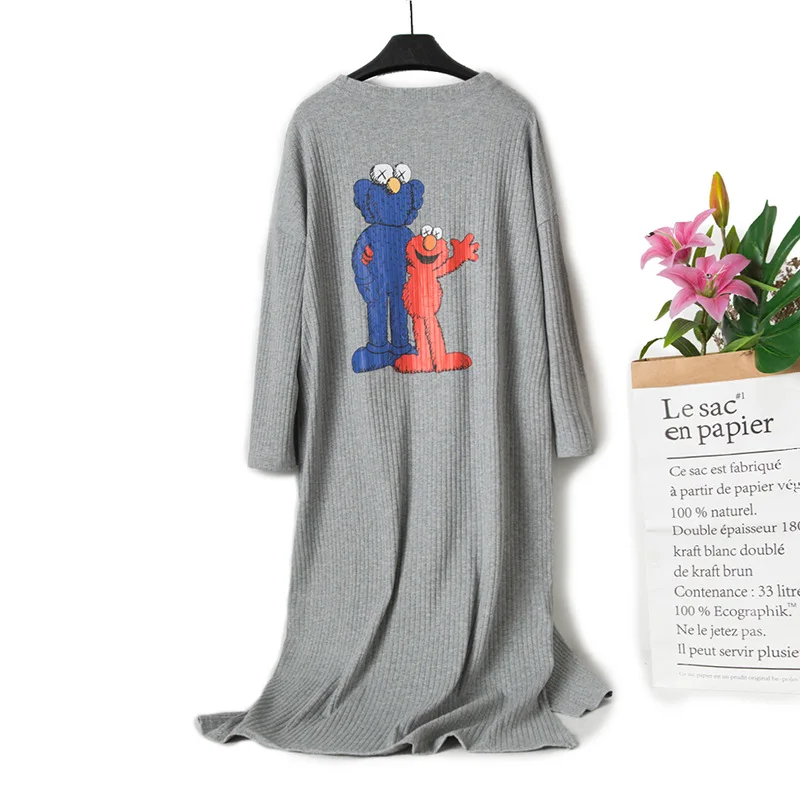 2019 Cute Cartoon Cotton Long Sleeve Autumn Nightdress Plus Size Women Sleep Dress Woman Night Sleepwear Long Sleeve Nightgown
2019 Cute Cartoon Cotton Long Sleeve Autumn Nightdress Plus Size Women Sleep Dress Woman Night Sleepwear Long Sleeve Nightgown