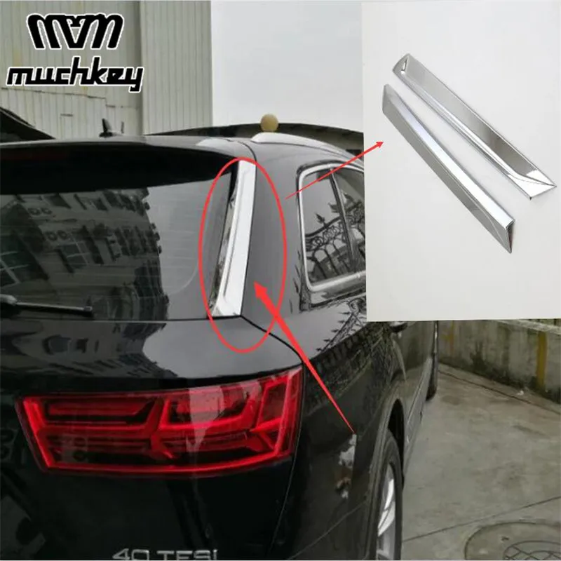For Audi Q7 2016-2018 ABS Chrome Car Rear Windshield Strips Exterior Tail Window Decoration Sticker Cover Trim Car Styling 2PCS
For Audi Q7 2016-2018 ABS Chrome Car Rear Windshield Strips Exterior Tail Window Decoration Sticker Cover Trim Car Styling 2PCS