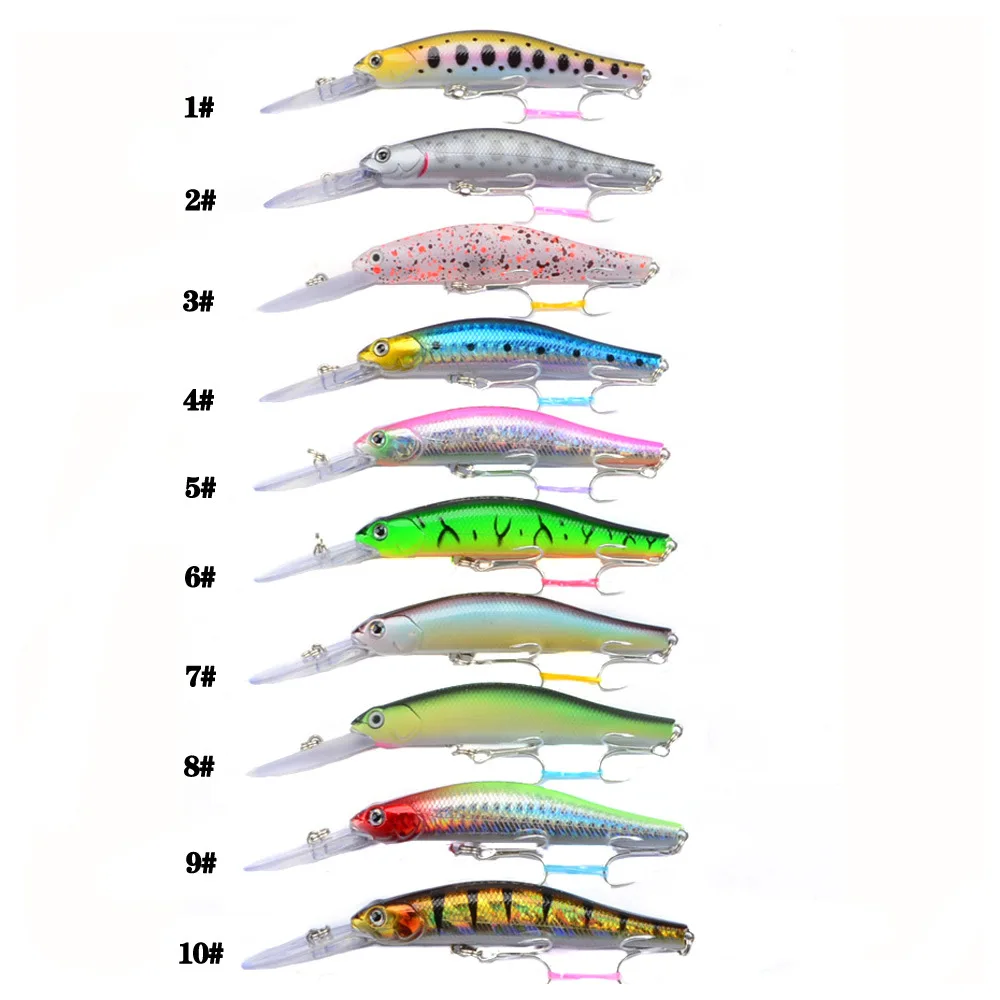 10PCS/lot Fishing Lures 12cm/13.4g Hard Baits Artificial bait 10Colors Minnow lure fish Wobblers feeder Fishing Tackle pesca 141
10PCS/lot Fishing Lures 12cm/13.4g Hard Baits Artificial bait 10Colors Minnow lure fish Wobblers feeder Fishing Tackle pesca 141