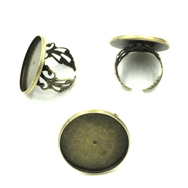 10Pcs Adjustable Rings Support Bague Round Cameo Setting Fit 25mm Cabochon Bronze Tone Jewelry DIY Finding Size 8
10Pcs Adjustable Rings Support Bague Round Cameo Setting Fit 25mm Cabochon Bronze Tone Jewelry DIY Finding Size 8