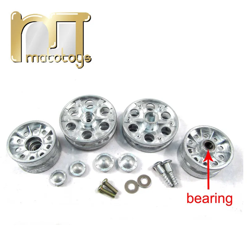 Mato 1:16 1/16 T-34/85 metal sprockets & idler wheels with bearing (for Heng Long 3909-1 T-34/85 tank), metal parts for tank
Mato 1:16 1/16 T-34/85 metal sprockets & idler wheels with bearing (for Heng Long 3909-1 T-34/85 tank), metal parts for tank
