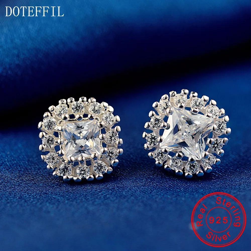 100% Sterling Silver Charm Women Earrings 925 Silver Fashion Zircon Stud Earrings Luxury Women Jewelry
100% Sterling Silver Charm Women Earrings 925 Silver Fashion Zircon Stud Earrings Luxury Women Jewelry