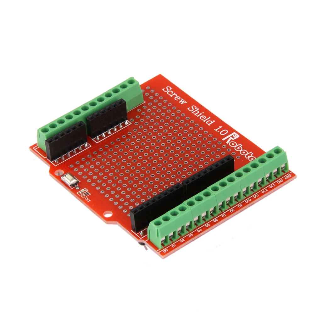 Proto Screw Shield Screwshield Terminal Expansion Board Module for Large Prototyping Space Of Both Connected
Proto Screw Shield Screwshield Terminal Expansion Board Module for Large Prototyping Space Of Both Connected