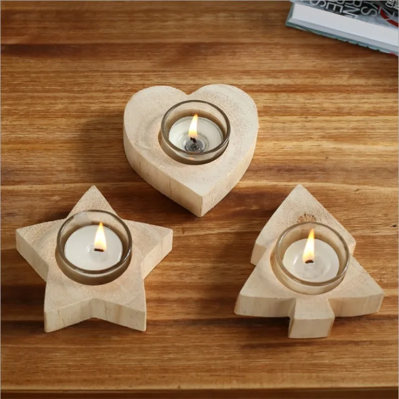 New Heart-shaped Candlestick Wooden Crafts Creative Gift Candlestick Home Decoration Candle Handmade Wooden Crafts
New Heart-shaped Candlestick Wooden Crafts Creative Gift Candlestick Home Decoration Candle Handmade Wooden Crafts