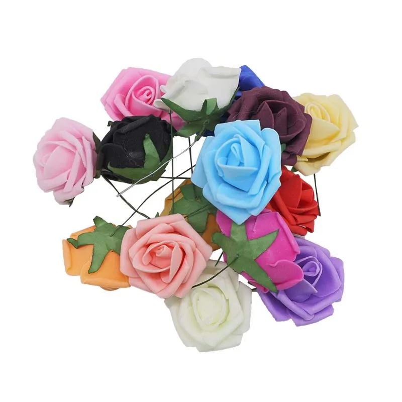 20Pcs 5cm PE Foam Rose With Leaves Artificial Flower Bouquets For Wedding Decorative Wreaths Supplies Party DIY Decoration
20Pcs 5cm PE Foam Rose With Leaves Artificial Flower Bouquets For Wedding Decorative Wreaths Supplies Party DIY Decoration
