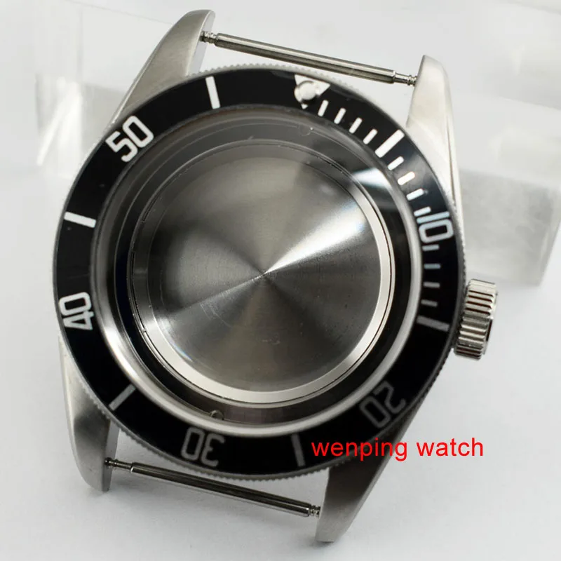 Corgeut 41mm Full Brushed stainless Sapphire glass Black/blue/red Bezel watch case for ETA 2836,2813; Miyota 82 series movement
Corgeut 41mm Full Brushed stainless Sapphire glass Black/blue/red Bezel watch case for ETA 2836,2813; Miyota 82 series movement