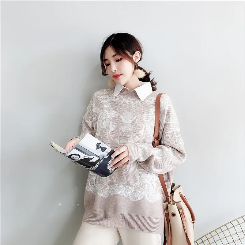 women's clothing 2019 new arriva women spring autumn o-neck long sleeve loose knitted sweaters ladies casual pullovers 3 colors
women's clothing 2019 new arriva women spring autumn o-neck long sleeve loose knitted sweaters ladies casual pullovers 3 colors