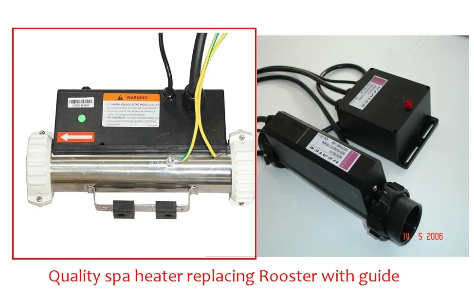 RSL-L/T-3 Rooster heater Straight Type heater replacement 3KW hot tub heater, Easy to exchange
RSL-L/T-3 Rooster heater Straight Type heater replacement 3KW hot tub heater, Easy to exchange
