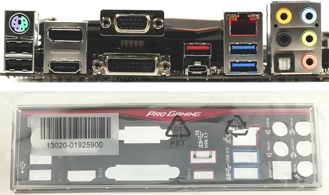 New I/O shield back plate of motherboard for H170 PRO GAMING just shield backplate Free shipping
New I/O shield back plate of motherboard for H170 PRO GAMING just shield backplate Free shipping