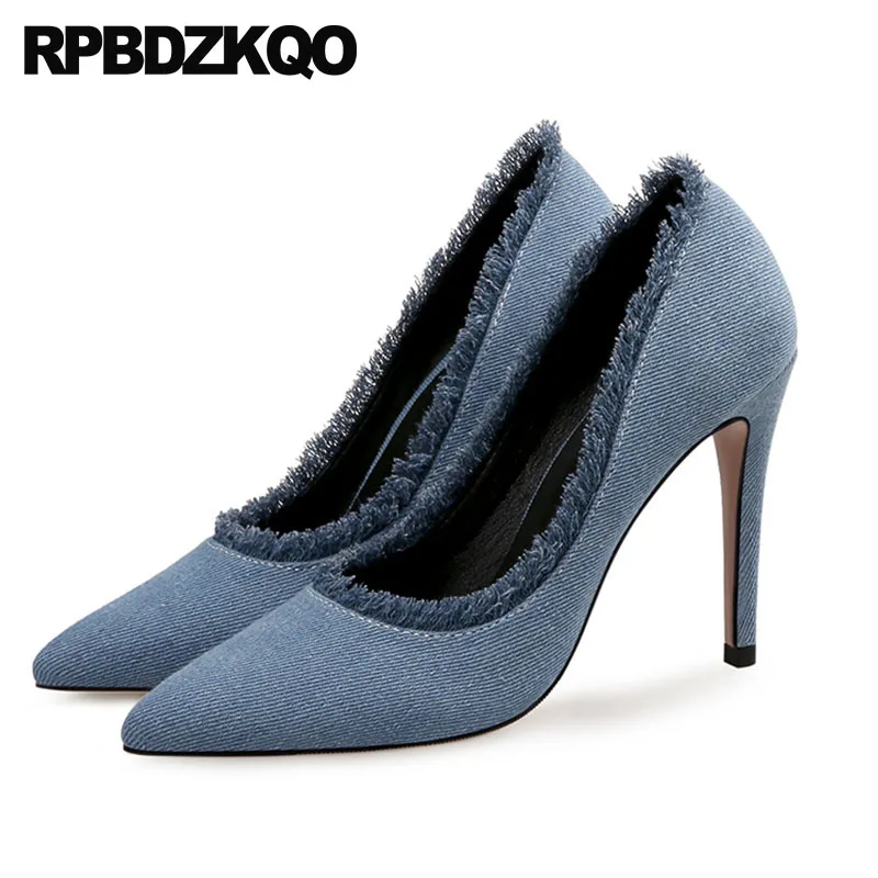 Exotic Dancer Denim Pointed Toe Pumps Stiletto 11 43 Low Heels Ladies Mid Shoes High 10 42 Ultra Extreme 8cm Designer Big Size
Exotic Dancer Denim Pointed Toe Pumps Stiletto 11 43 Low Heels Ladies Mid Shoes High 10 42 Ultra Extreme 8cm Designer Big Size