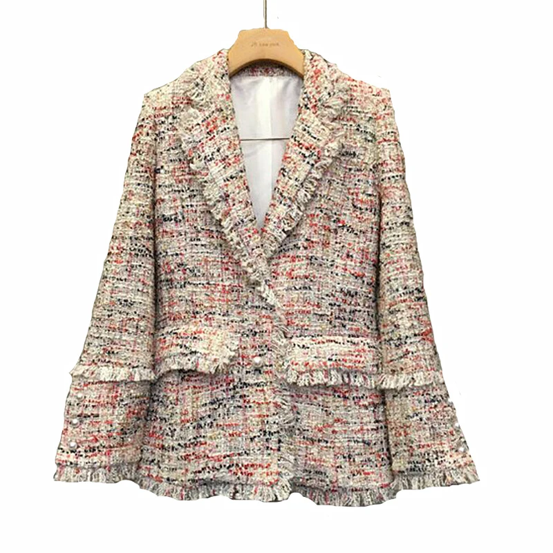 2019 Spring New Women Coat Was Thin Color Plaid Small Suit Jacket Female Temperament Retro Check Pattern Chic Suit Tide
2019 Spring New Women Coat Was Thin Color Plaid Small Suit Jacket Female Temperament Retro Check Pattern Chic Suit Tide