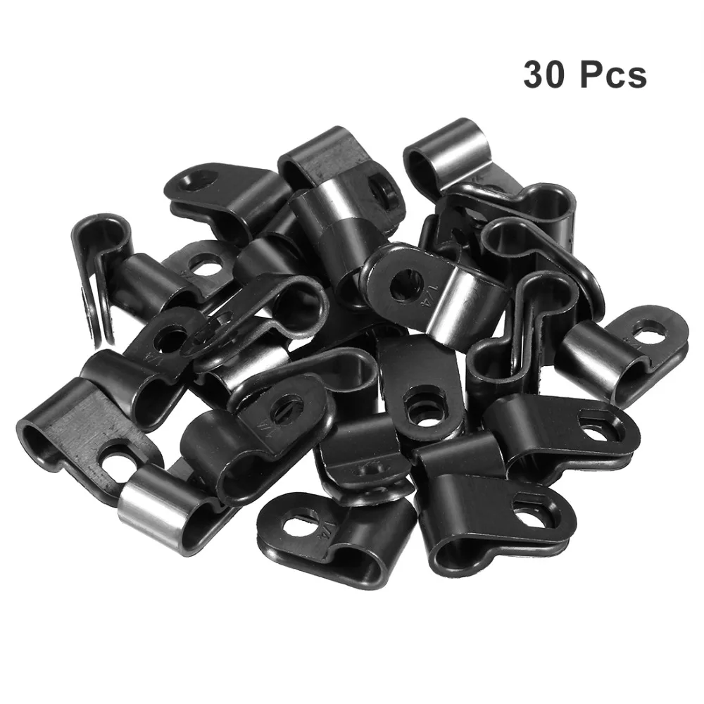 Uxcell 30Pcs/lot Fit Cable Dia 6.4mm/9.5mm R-type Nylon Cable Clamp Organizer Cord Clips fit Wire Management Black/White
Uxcell 30Pcs/lot Fit Cable Dia 6.4mm/9.5mm R-type Nylon Cable Clamp Organizer Cord Clips fit Wire Management Black/White