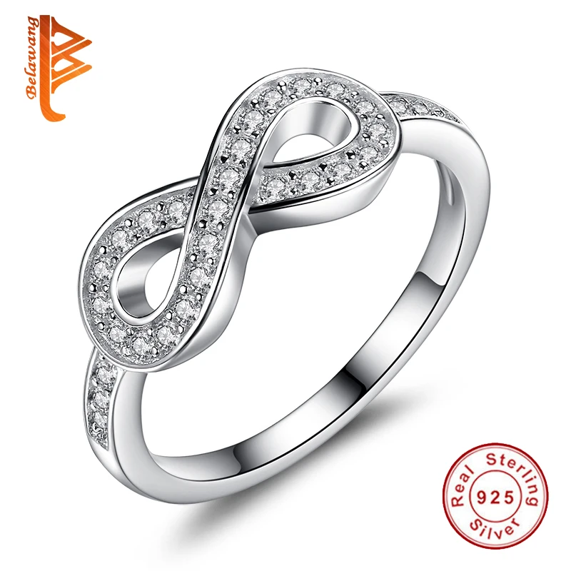 BELAWANG мода чистый 925 серебро одной марки Infinity Ring простые блестящие CZ Циркон Кольца для женщин свадебный подарок
BELAWANG мода чистый 925 серебро одной марки Infinity Ring простые блестящие CZ Циркон Кольца для женщин свадебный подарок