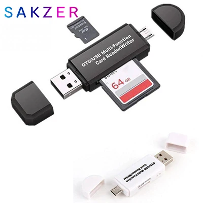 Micro USB и 3 в 1 OTG Кардридер высокоскоростной USB2.0 Универсальный TF/SD для Android