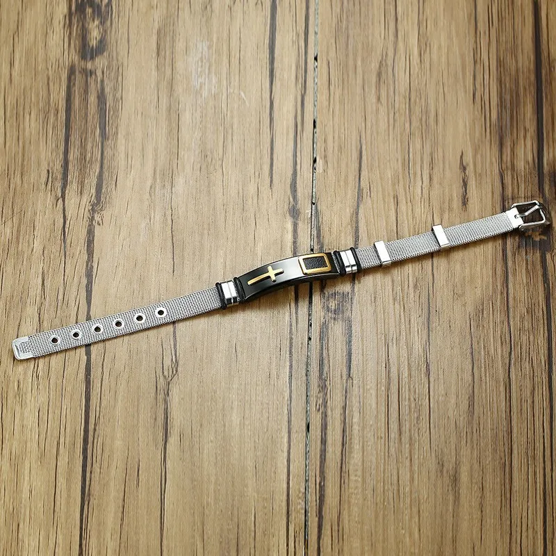 Нержавеющая сталь тканые сетки часы брендов браслет-обруч для мужчин