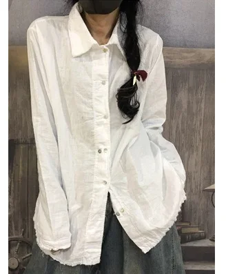New product launches spring of 2019, the original design loose big yards of cotton leisure female shirt
New product launches spring of 2019, the original design loose big yards of cotton leisure female shirt