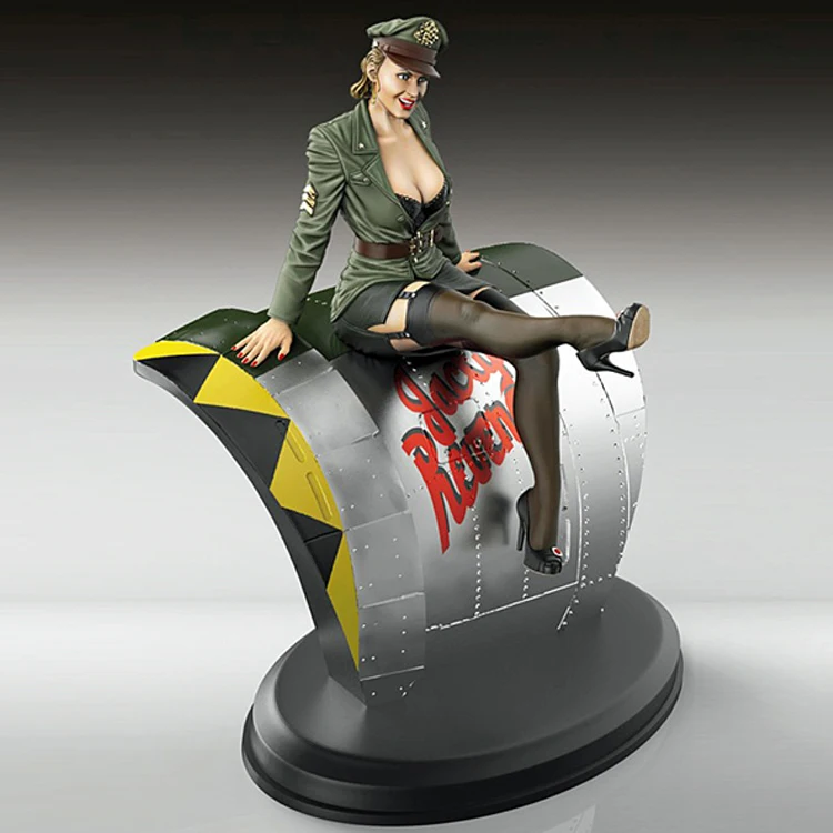 1/35 Pin-Up Pilot, Includes base, Resin Model figure Soldier GK, Unassembled and unpainted kit
1/35 Pin-Up Pilot, Includes base, Resin Model figure Soldier GK, Unassembled and unpainted kit