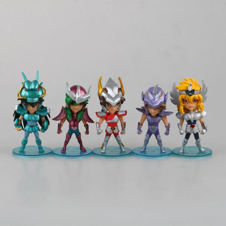 5pcs/lot 10cm high quality Q version PVC Saint Seiya action figure set Japanese anime figure best kids toys
5pcs/lot 10cm high quality Q version PVC Saint Seiya action figure set Japanese anime figure best kids toys