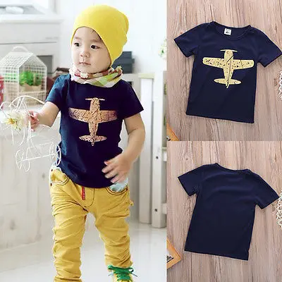 Летняя футболка для маленьких мальчиков Детская с коротким рукавом топы летняя